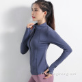 Jaket Gym Yoga Aktif Zip Up Wanita